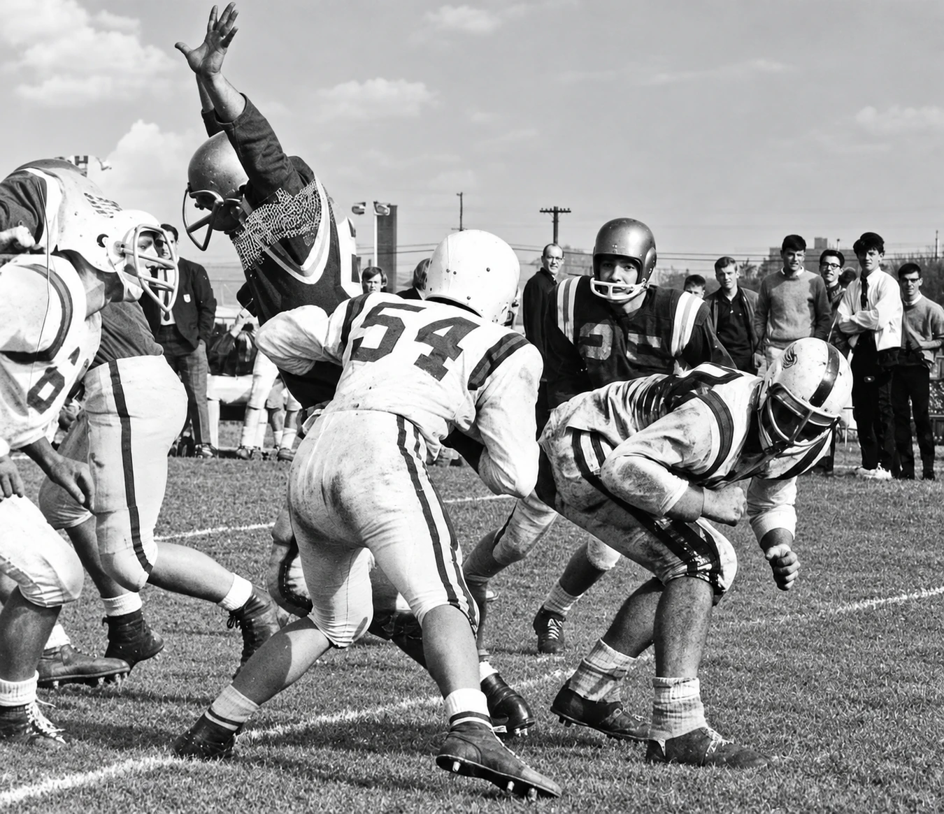 Uma partida de futebol americano — 1965–1968