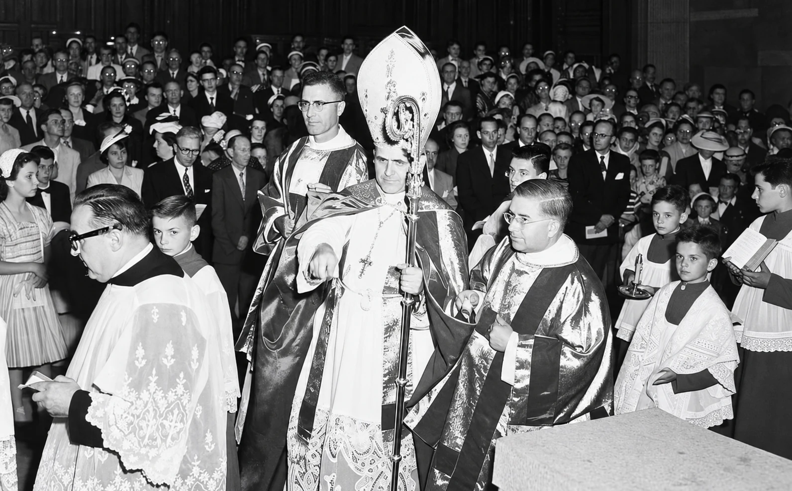Bênção do colégio em 1954