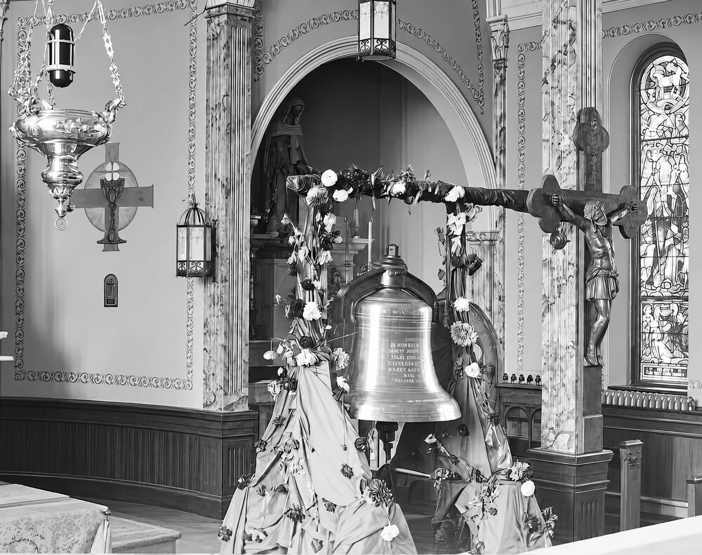 Bênção do sino em 1904